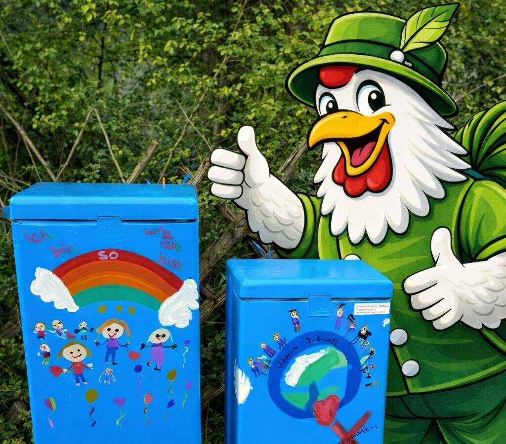 Die Versorgungskästen am Küllenhahn werden bunt