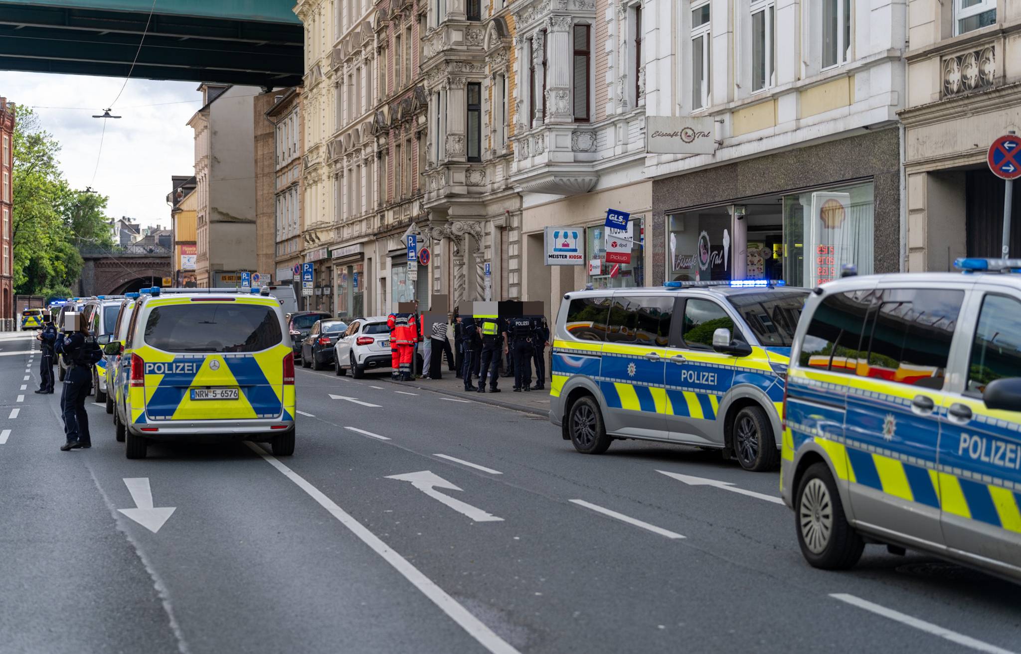 Die Uellendahler Straße war zeitweise gesperrt.