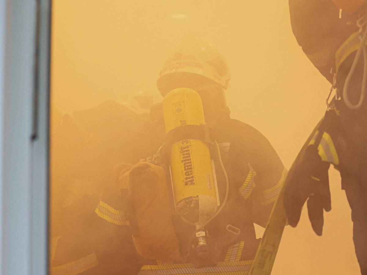 Feuerwehr-Übung im Kindergarten
