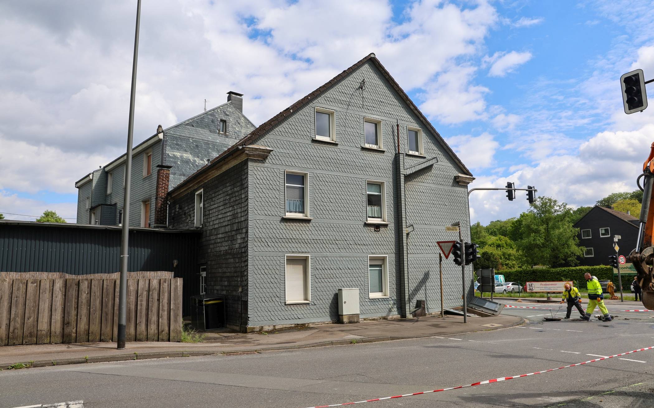 Das betroffene Haus.