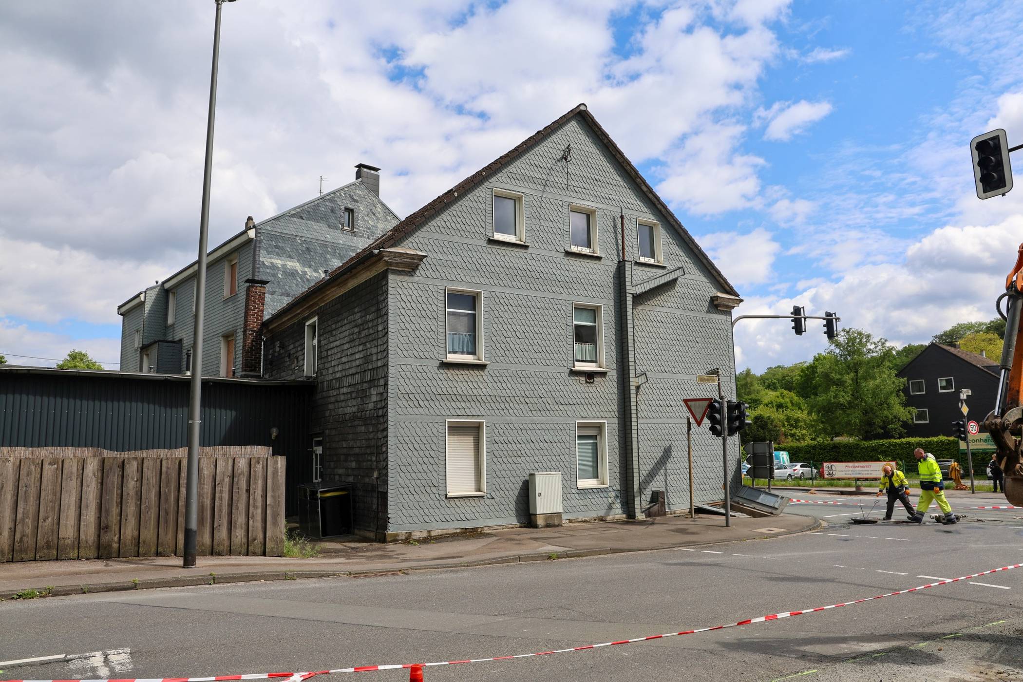  Das betroffene Haus. 