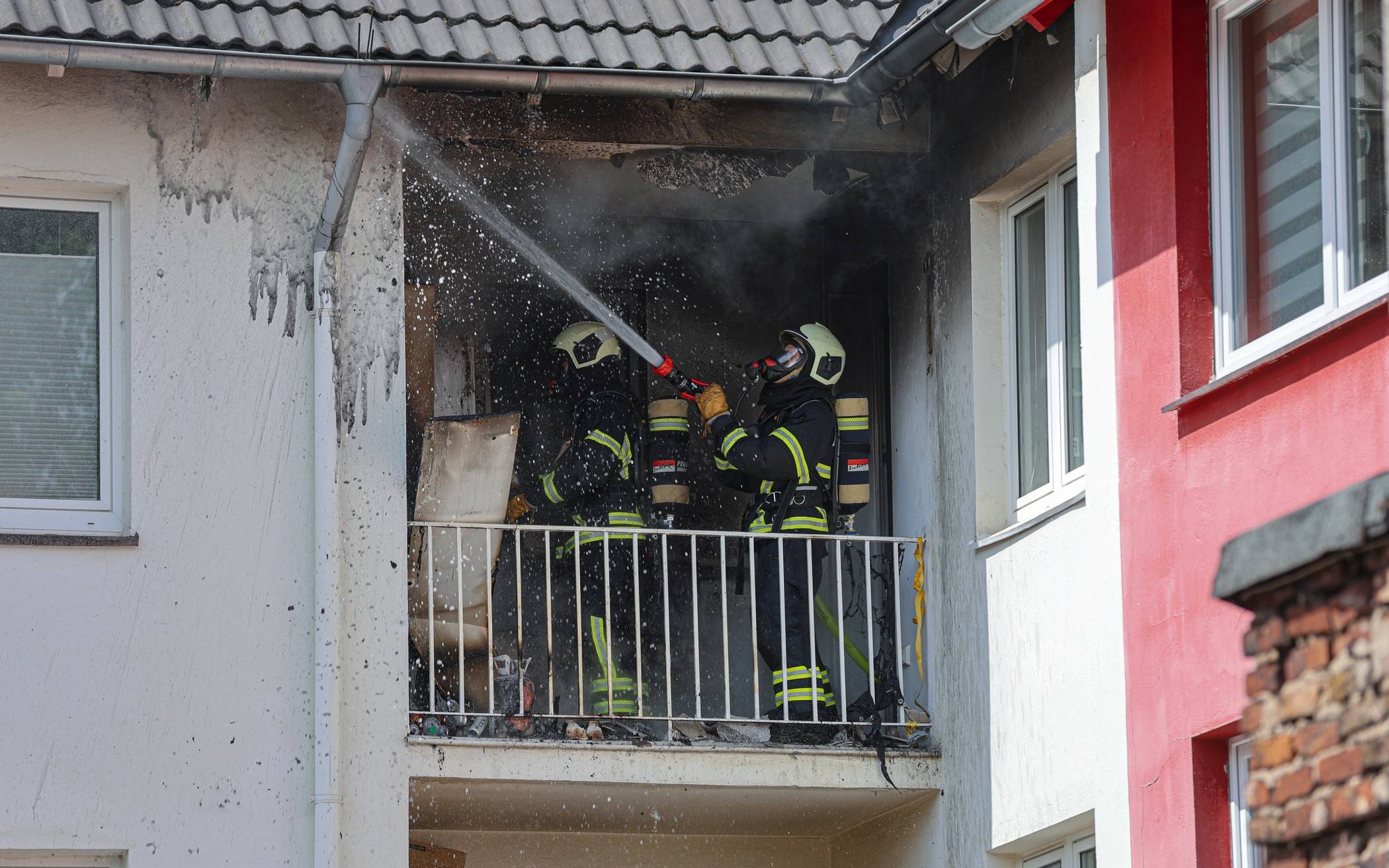 Balkonbrand in Barmen

