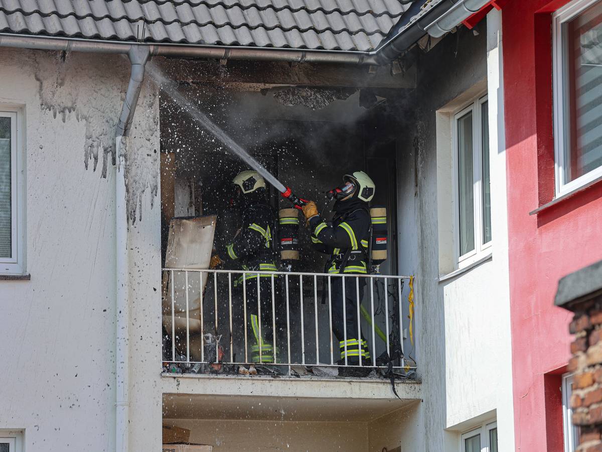 Balkonbrand in Barmen
