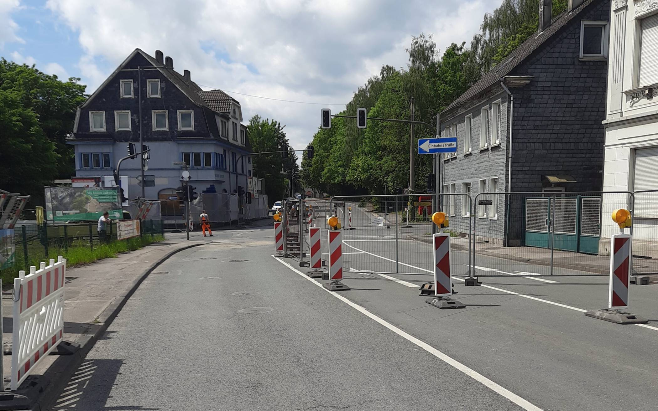  In einer Richtung ist das Wiedener Kreuz wieder befahrbar. 