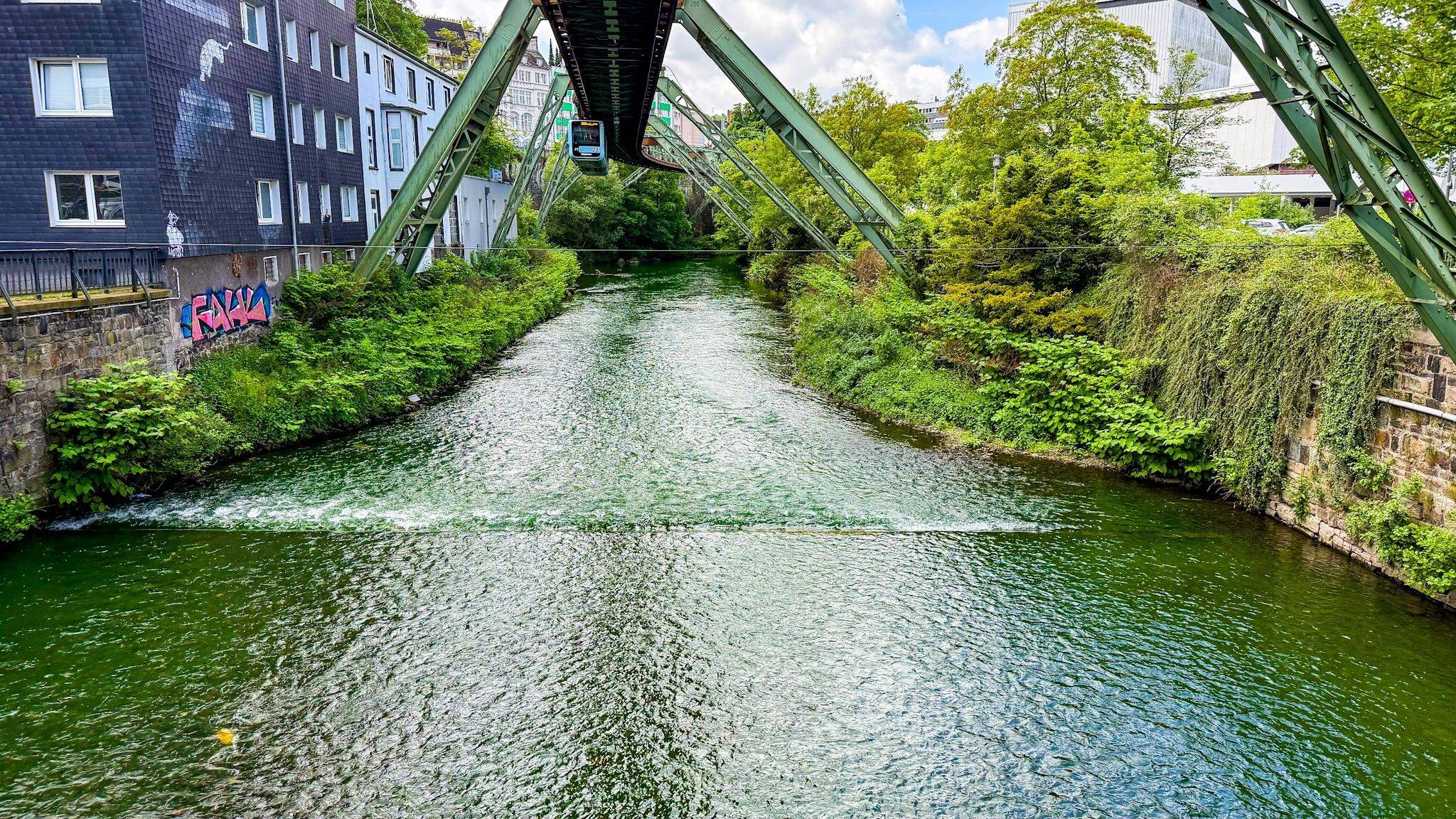  Die Färbung der Wupper war deutlich sichtbar. 