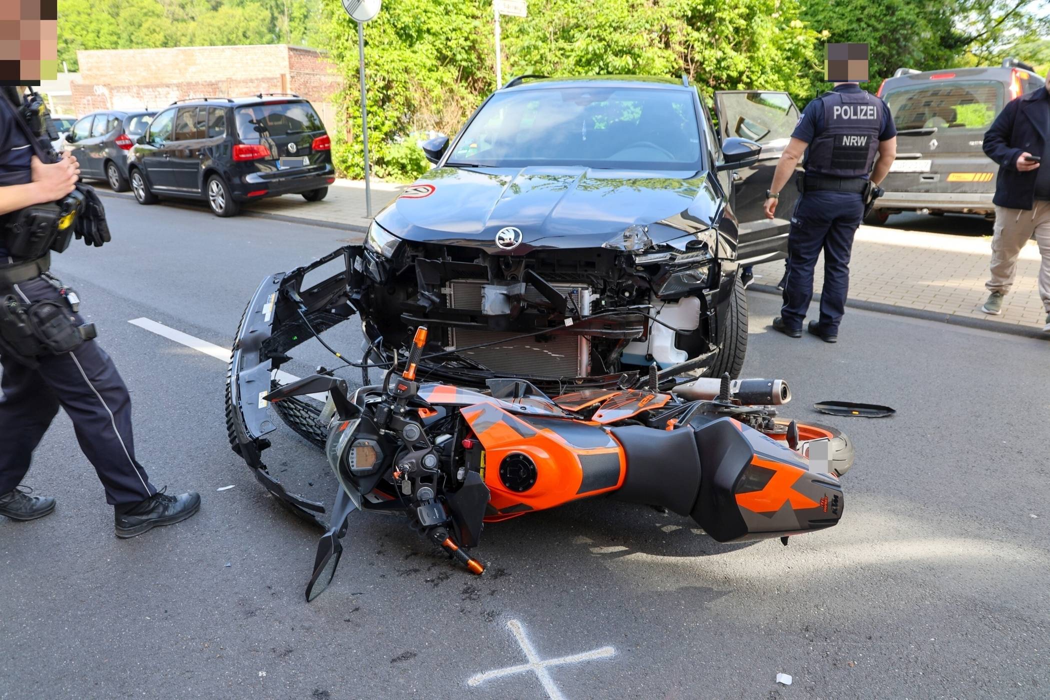 Die Polizei sicherte die Spuren.