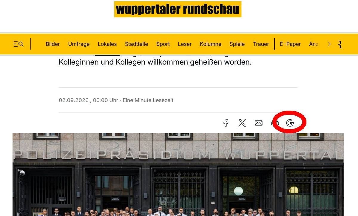 Die Wuppertaler Rundschau jetzt bei Google als bevorzugte Quelle hinzufügen!