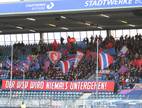 WSV-Banner beim Auswärtsspiel in Bochum.