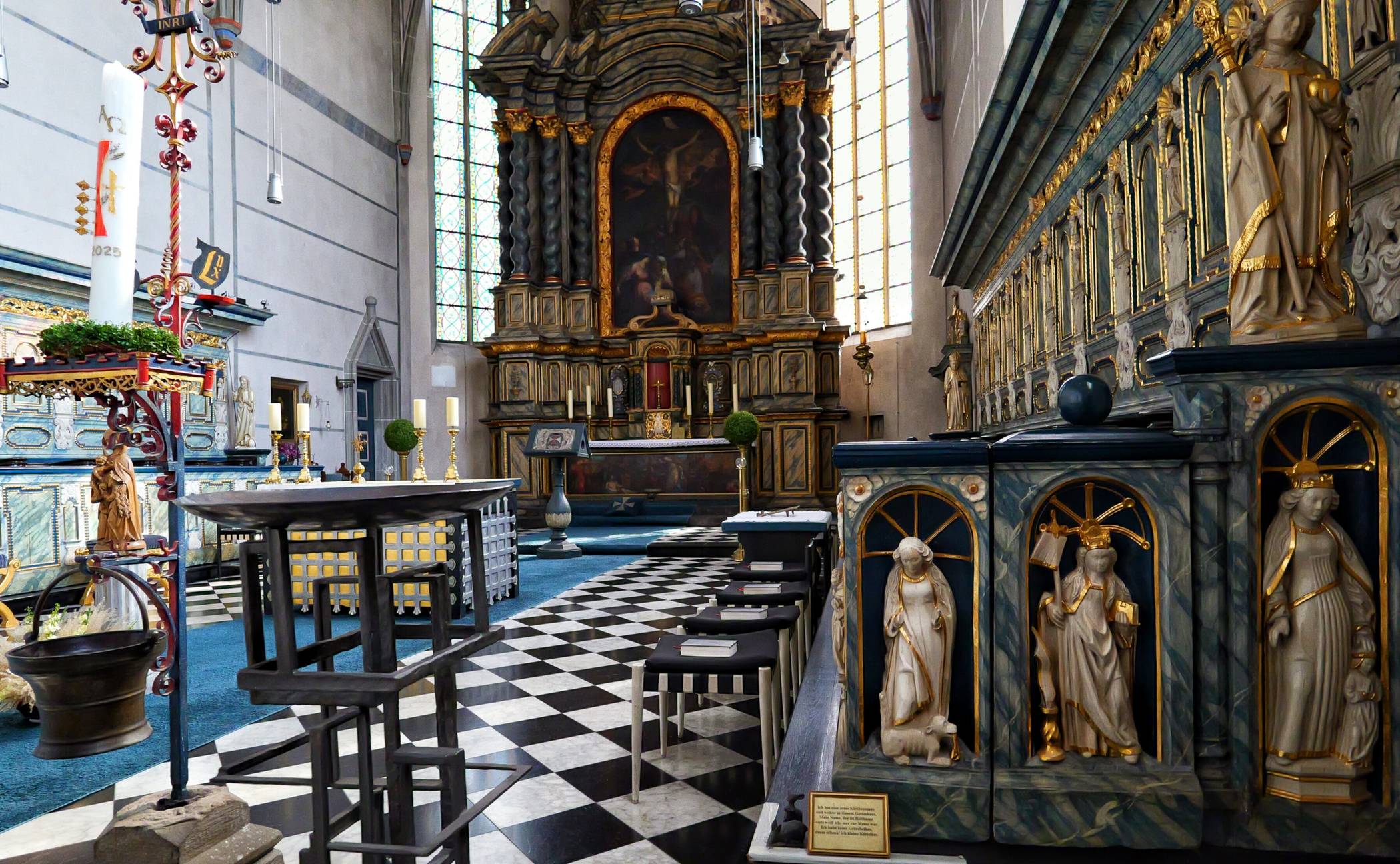 Blick in die Klosterkirche.