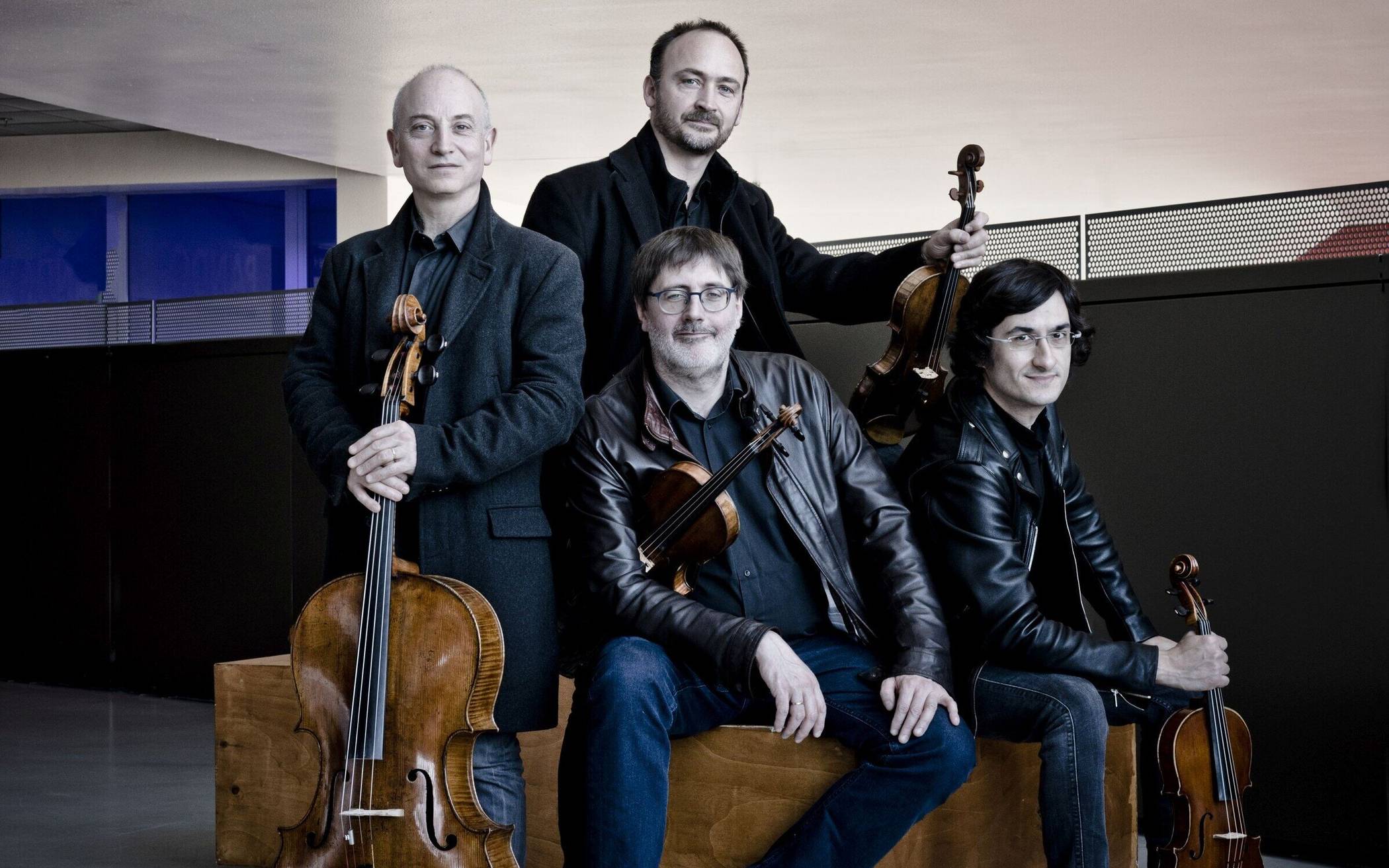 Das „Quatuor Danel“-Quartett.
⇥Foto: Marco Borggreve