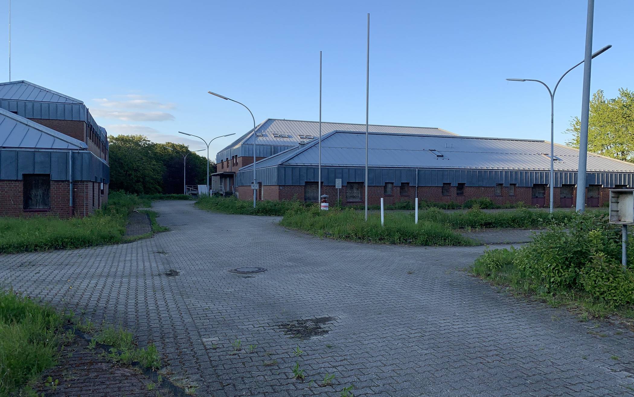 Die Gebäude der ehemaligen Standortverwaltung des