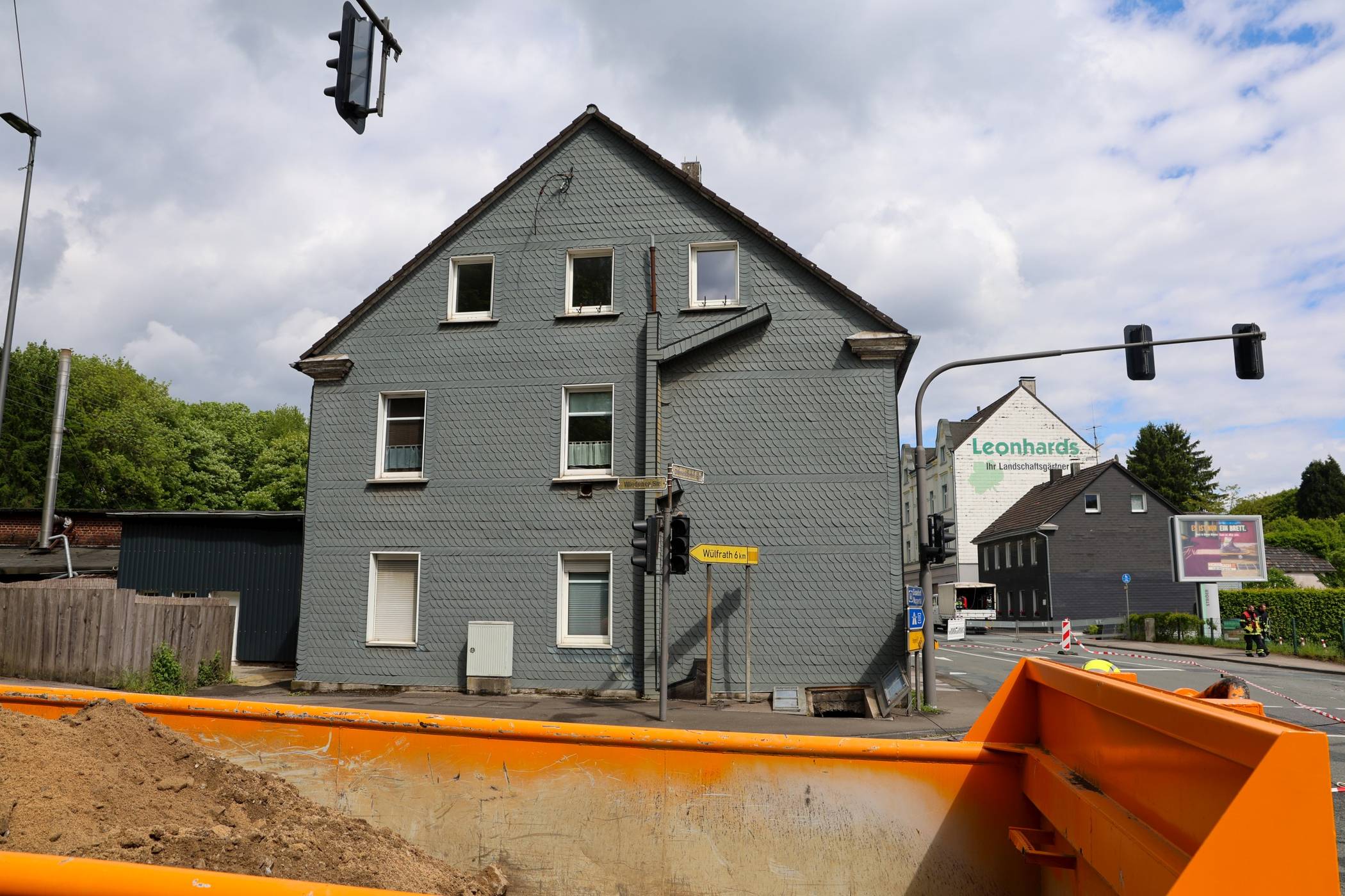  Das betroffene Haus. 