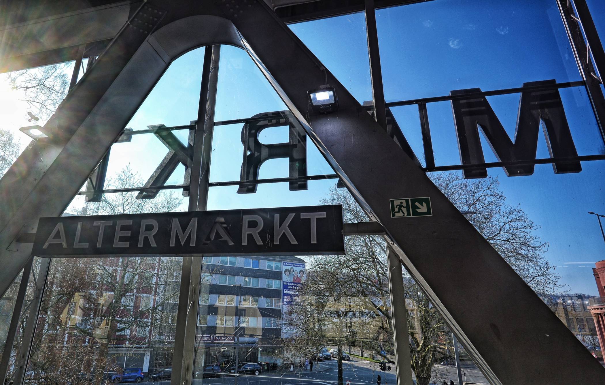 Blick aus der Station.