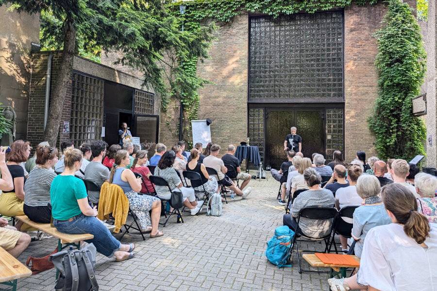 Bild vom „Poetry Slam“ an der