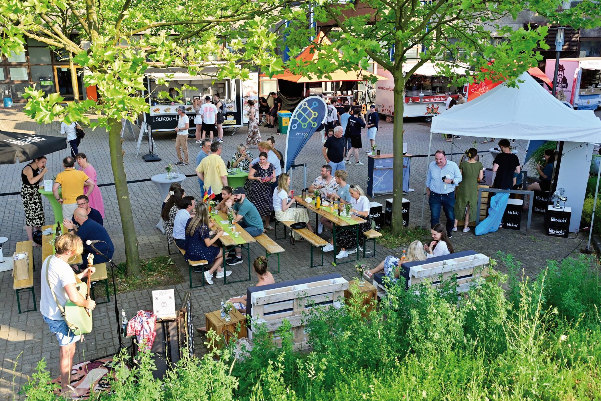 Das Streetfood-Festival an der Bergischen Uni.