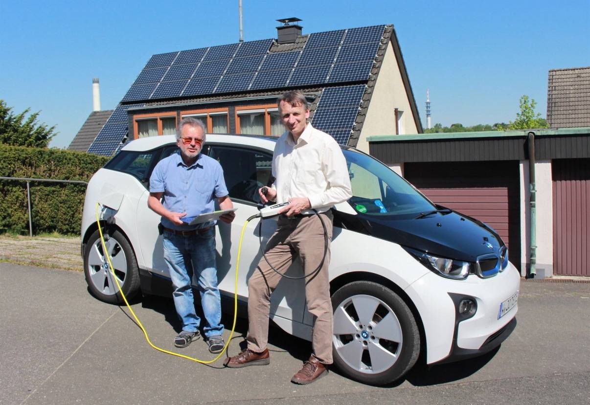 Energieberater Stefan Bürk bei einem Termin