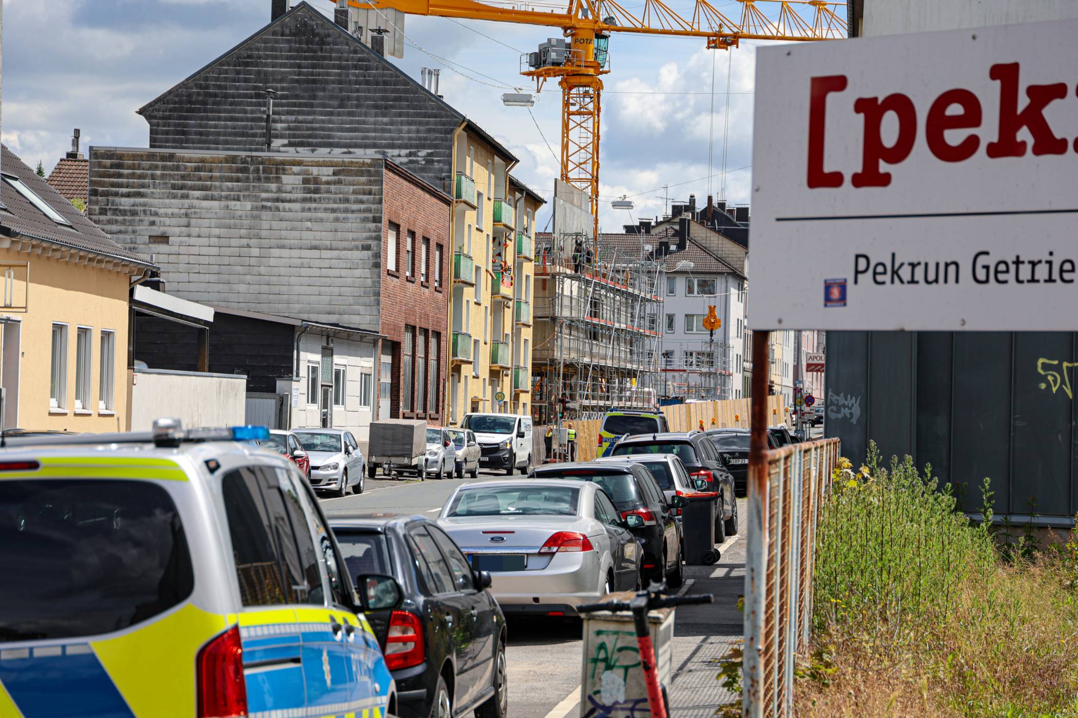 Die Polizei sicherte Spuren.