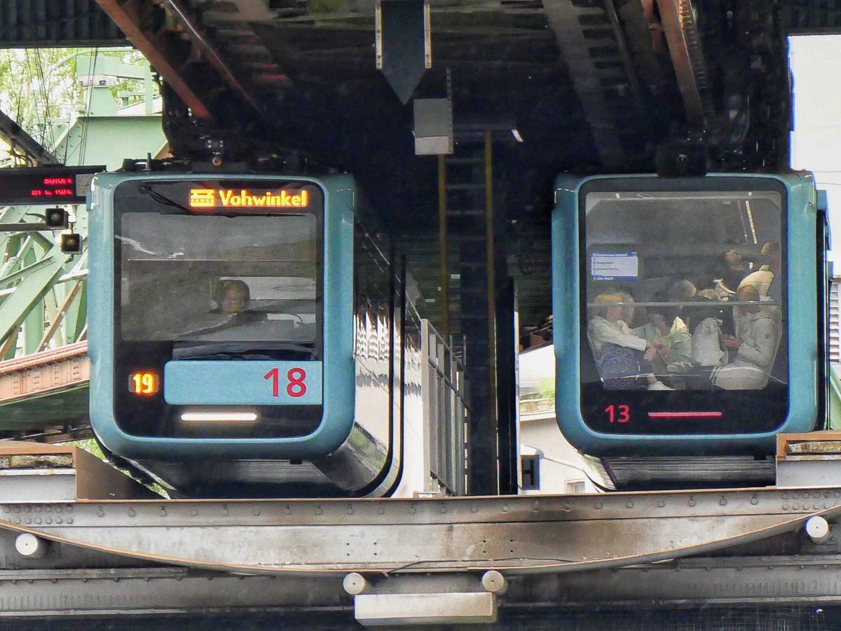 Schwebebahn in der meisten Zeit verfügbar