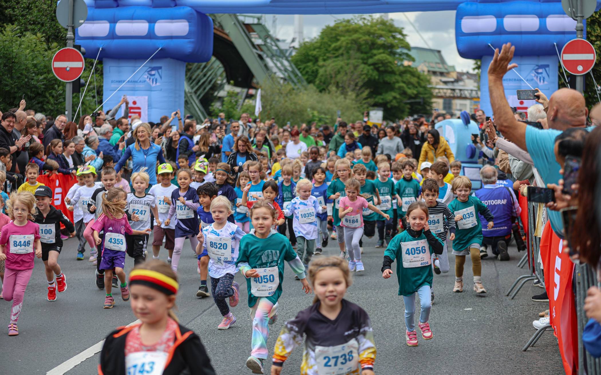 Der Start des Bambini-Rennens.