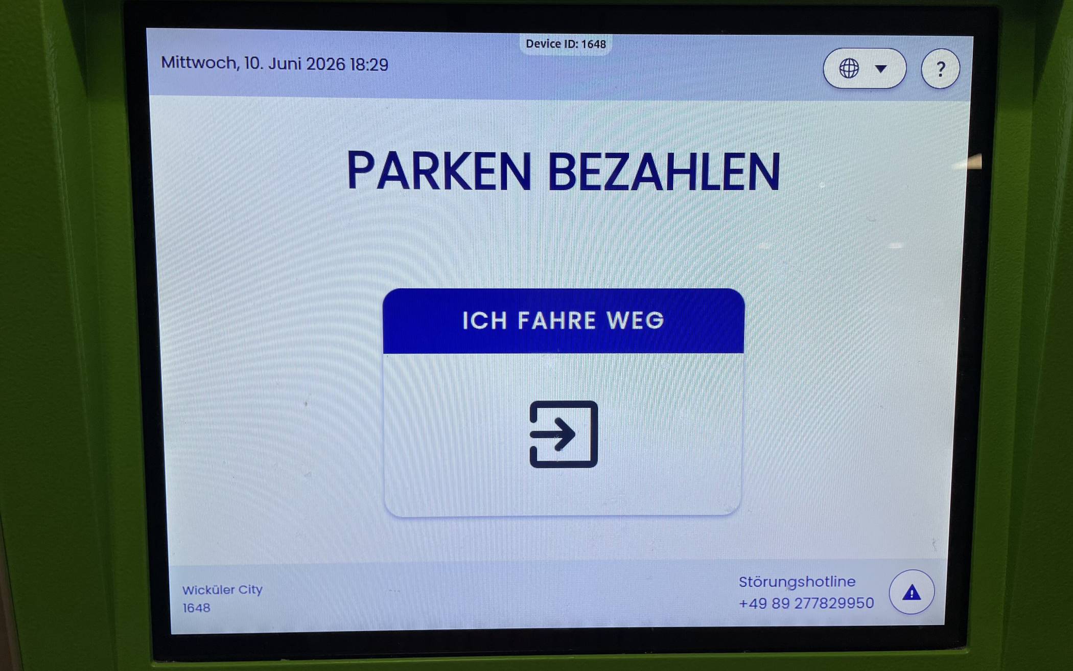 Der Automat in der Wicküler City.