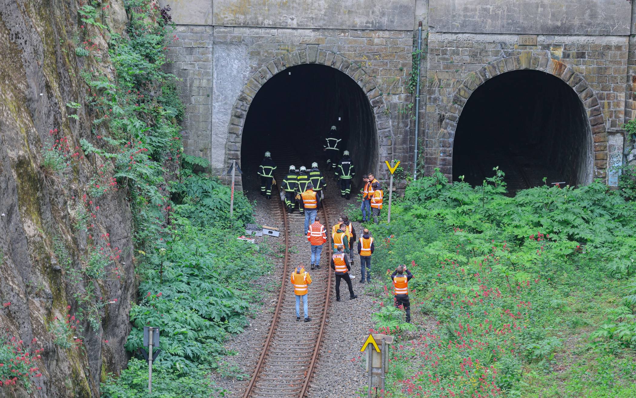 Der EInsatz im Tunnel.
