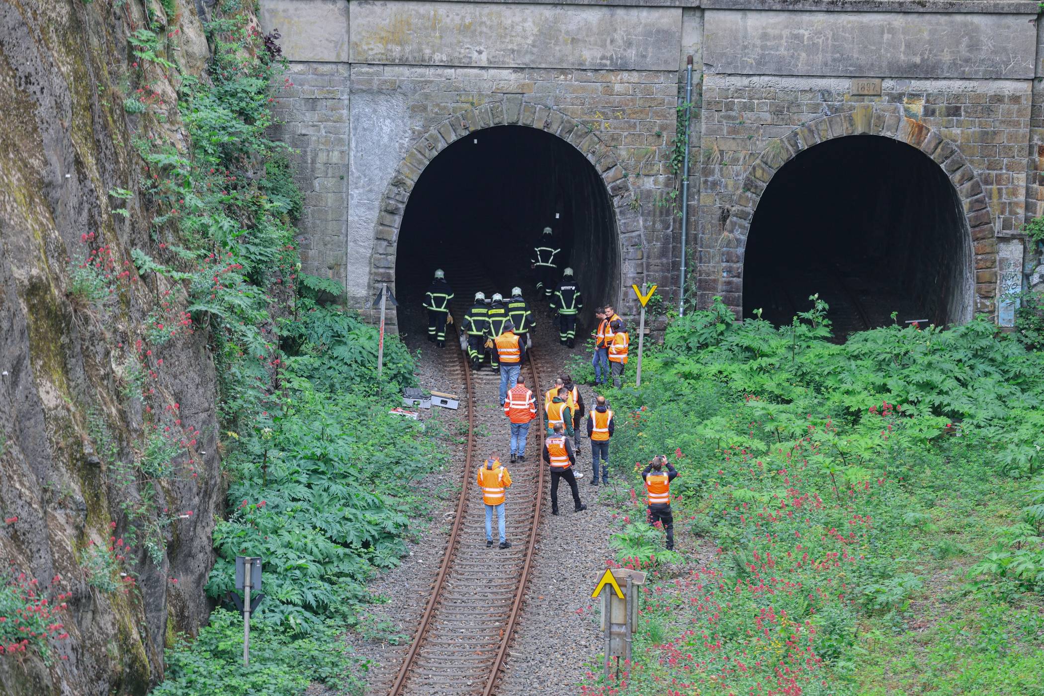 Der EInsatz im Tunnel.
