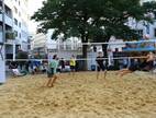Das Beachvolleyball-Feld im August 2024.