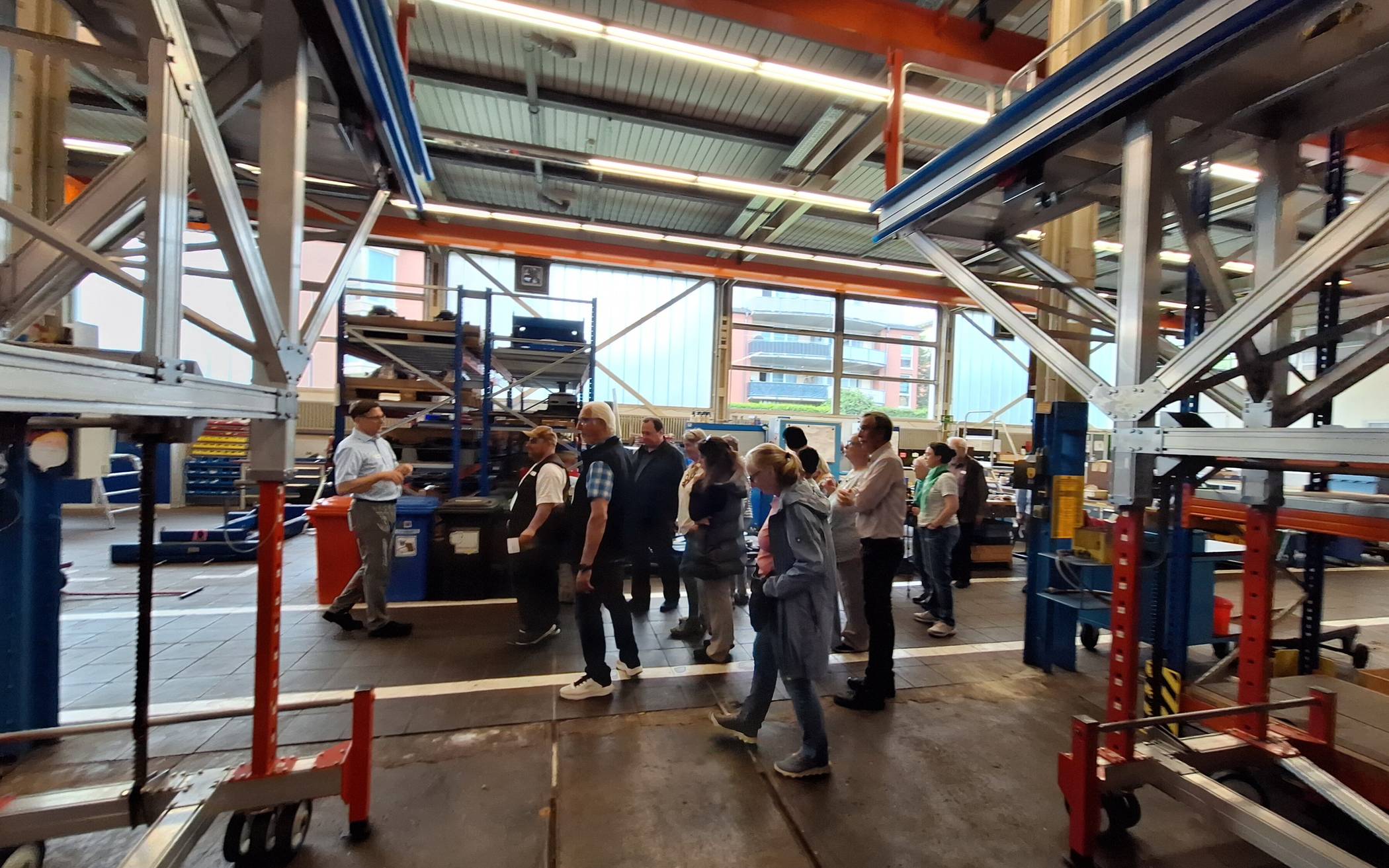 Die Führung durch die Werkstatt in