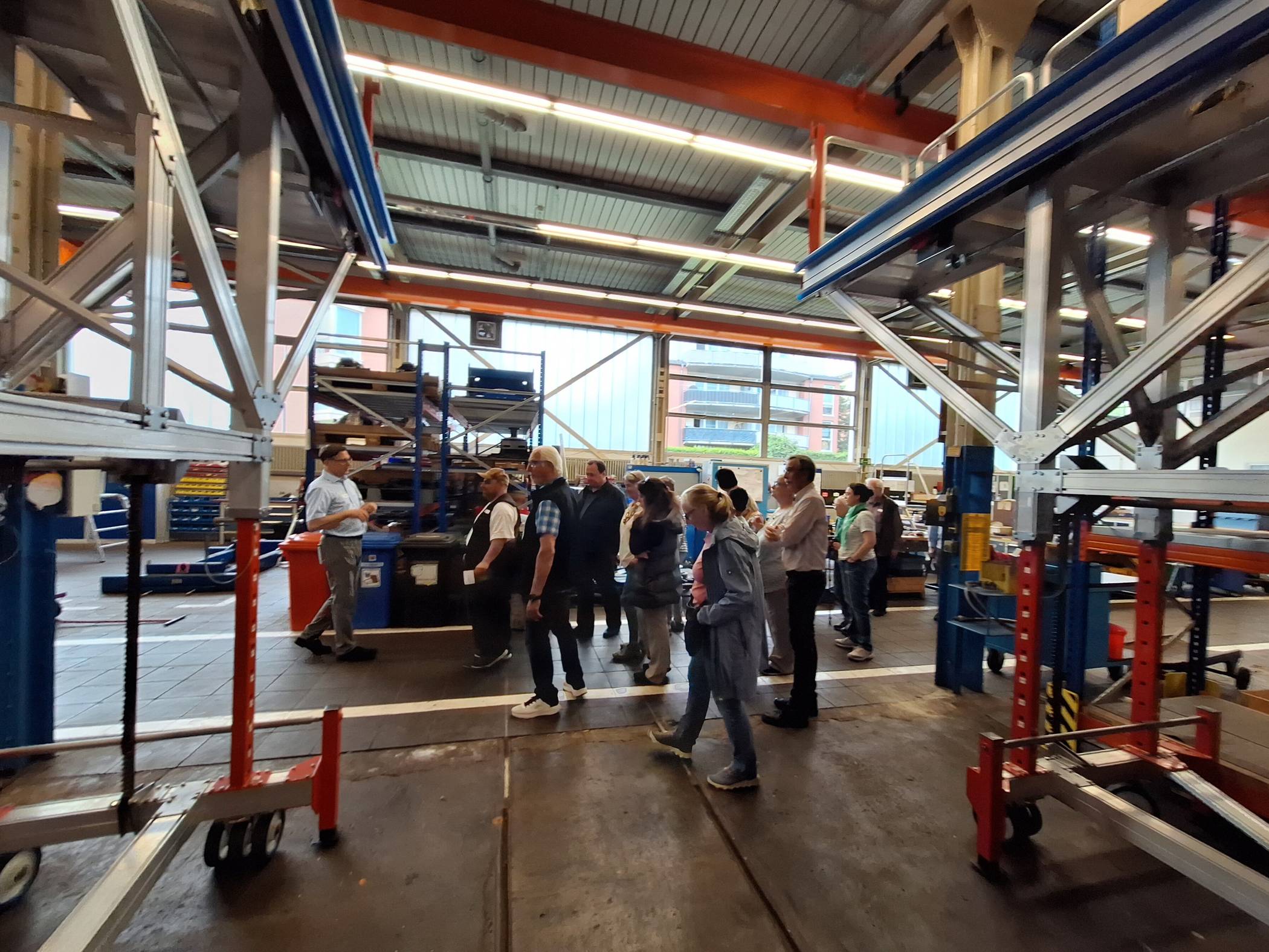  Die Führung durch die Werkstatt in Vohwinkel. 