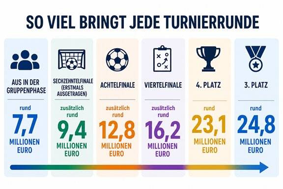 Rekordprämien bei der Fußball-WM 2026: So viel Geld wie nie zuvor