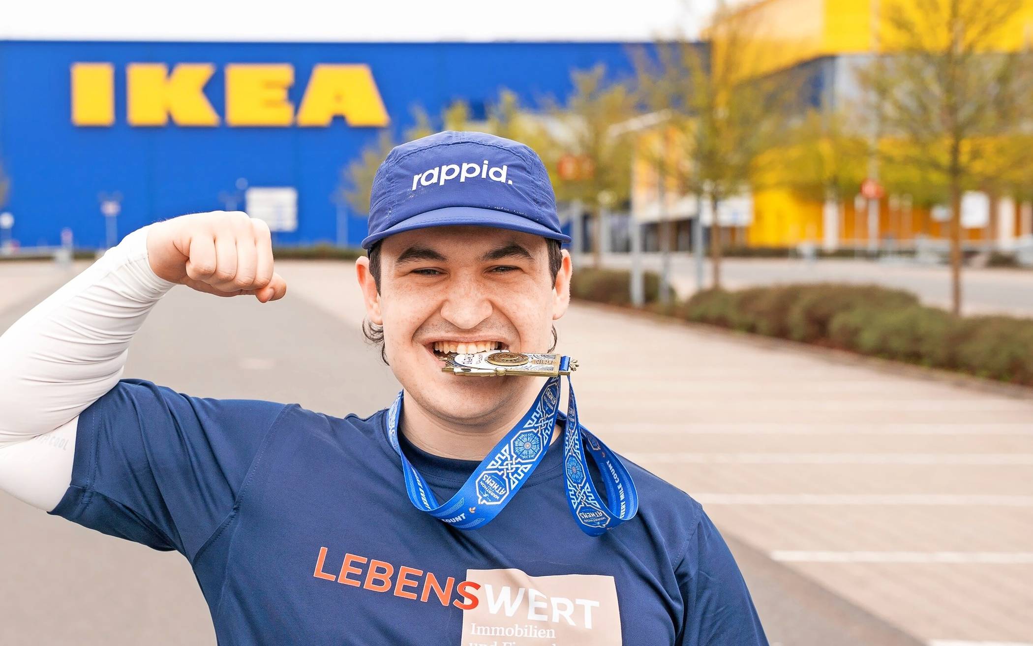 Bereits im Frühjahr beim Marathon auf dem IKEA-Parkplatz bewies Felix Zimmermann Ausdauer. 