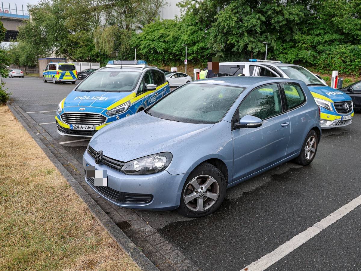 Flucht endet auf Parkplatz