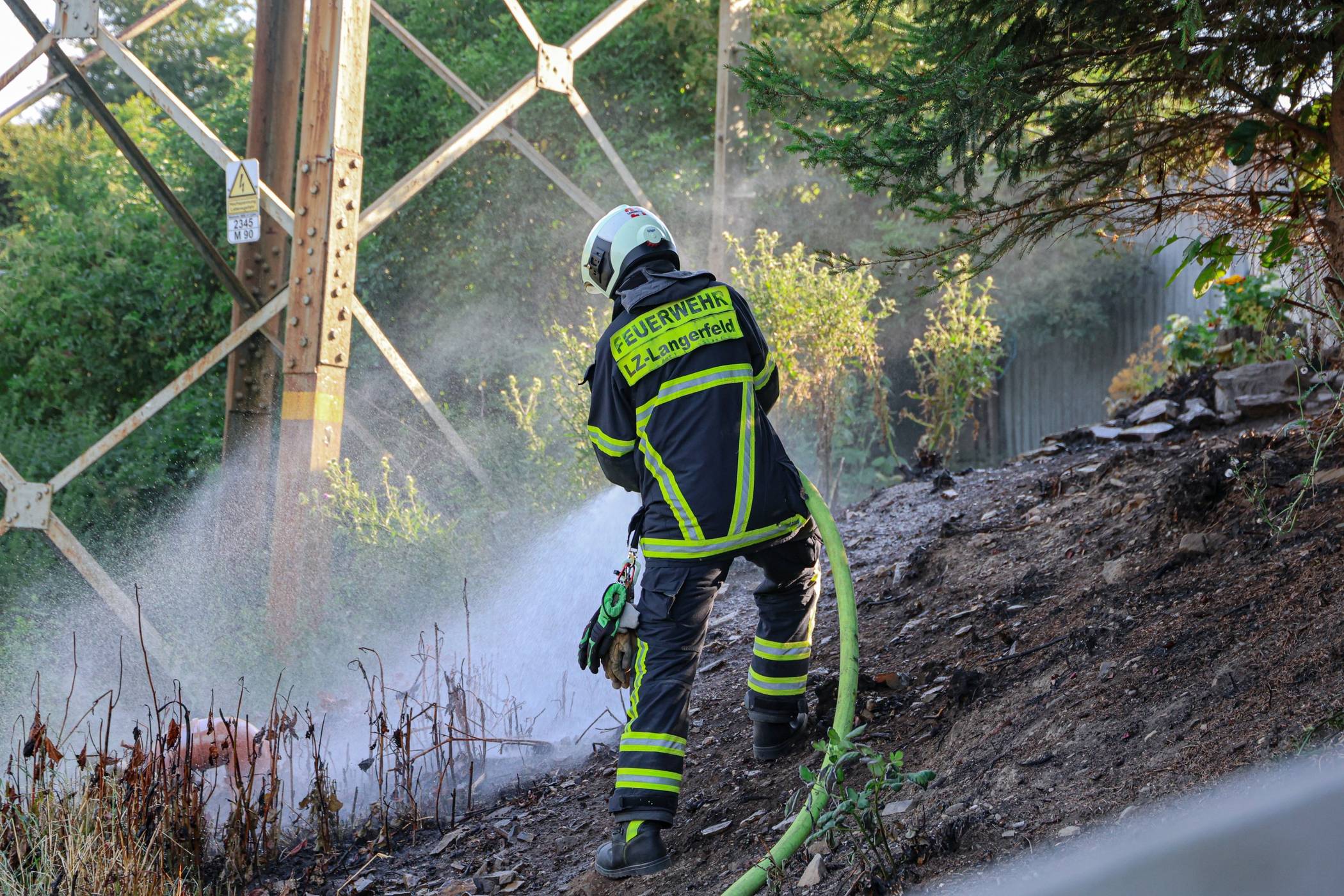 Die Feuerwehr bekam den Brand schnell in den Griff.