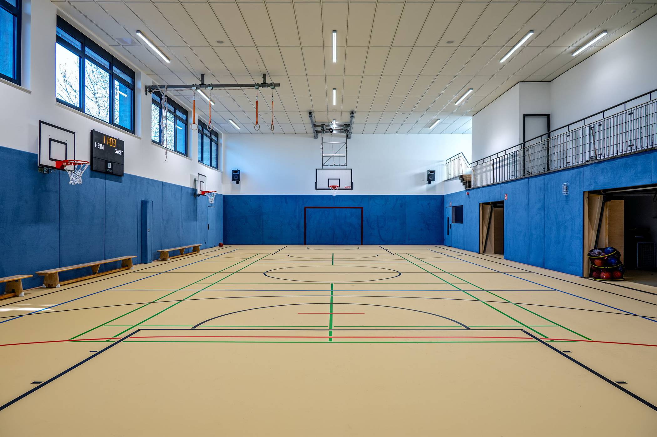  Die sanierte Turnhalle wird bereits seit Februar 2025 genutzt. 