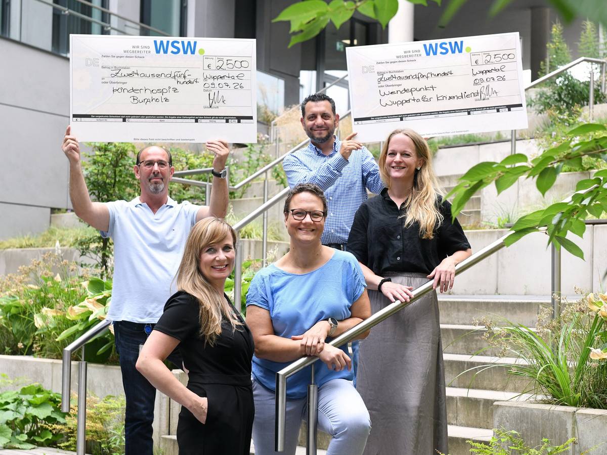 WSW-Fahrdienst spendet 5.000 Euro an zwei Institutionen