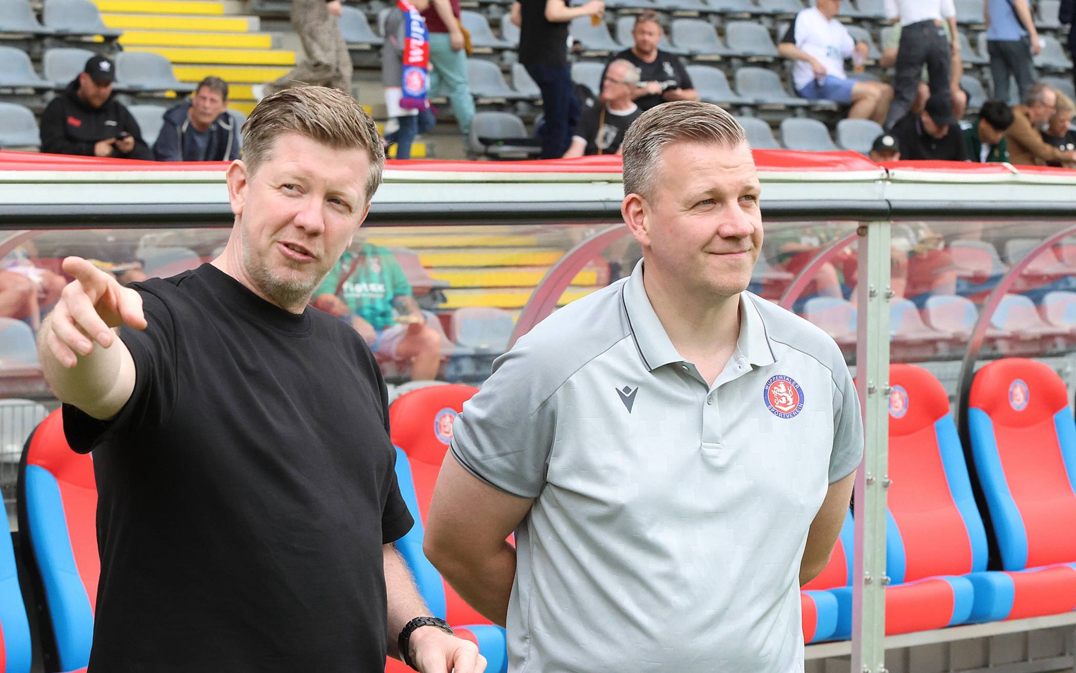 Jugend-Chef Marc Bach (li.) und Trainer
