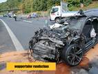 Der Audi wurde schwer beschädigt.