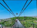 Simulation der Stadt Wuppertal zur BUGA-Hängebrücke.