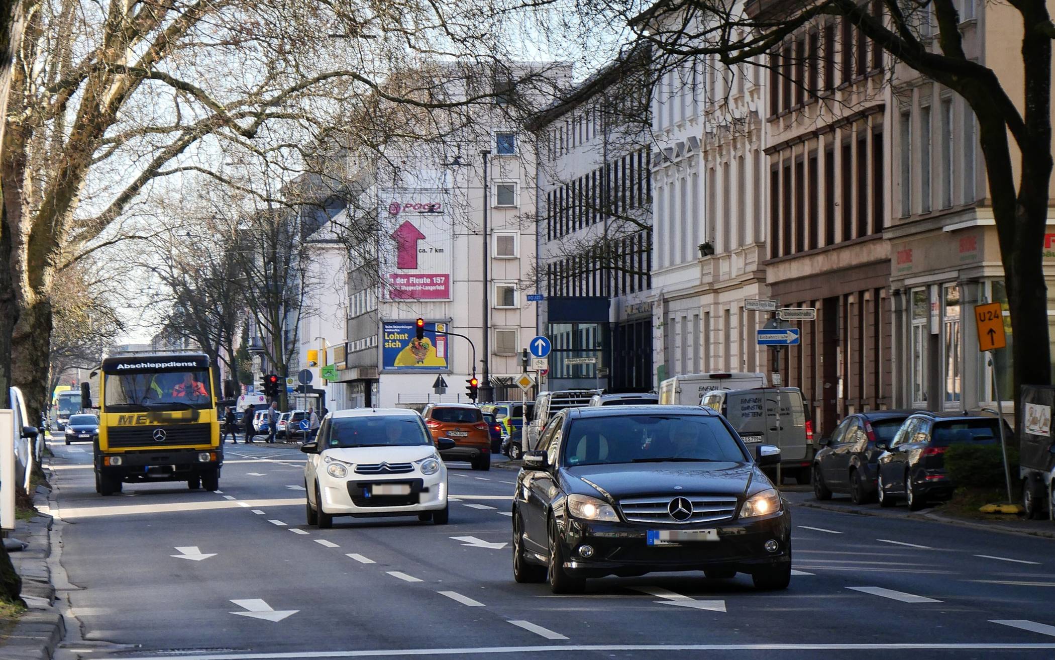 Die B7 in Unterbarmen (Archivbild).