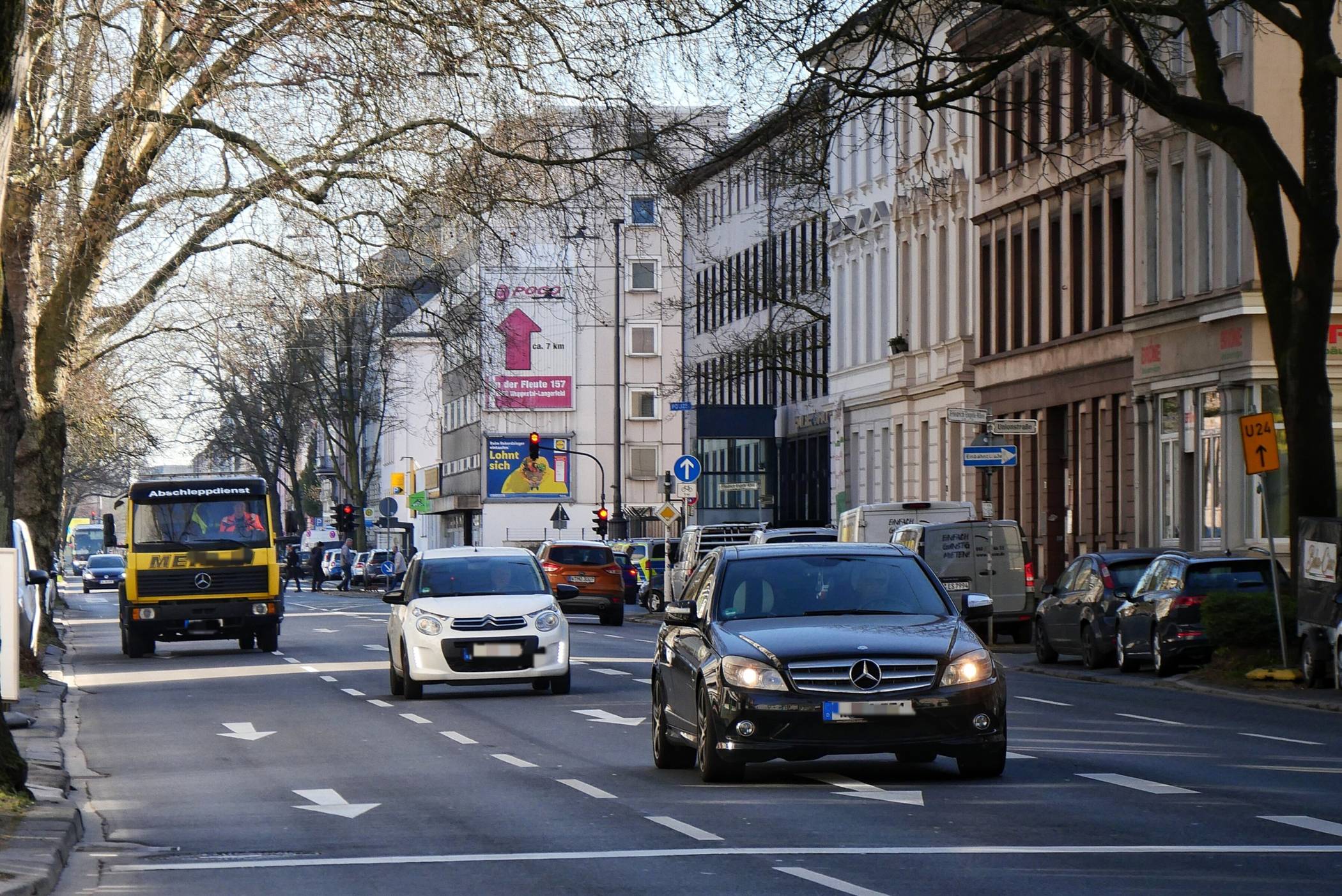  Die B7 in Unterbarmen (Archivbild). 