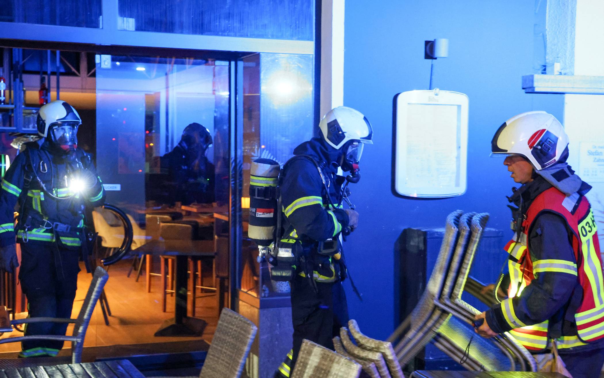 Brand in Elberfelder Restaurant