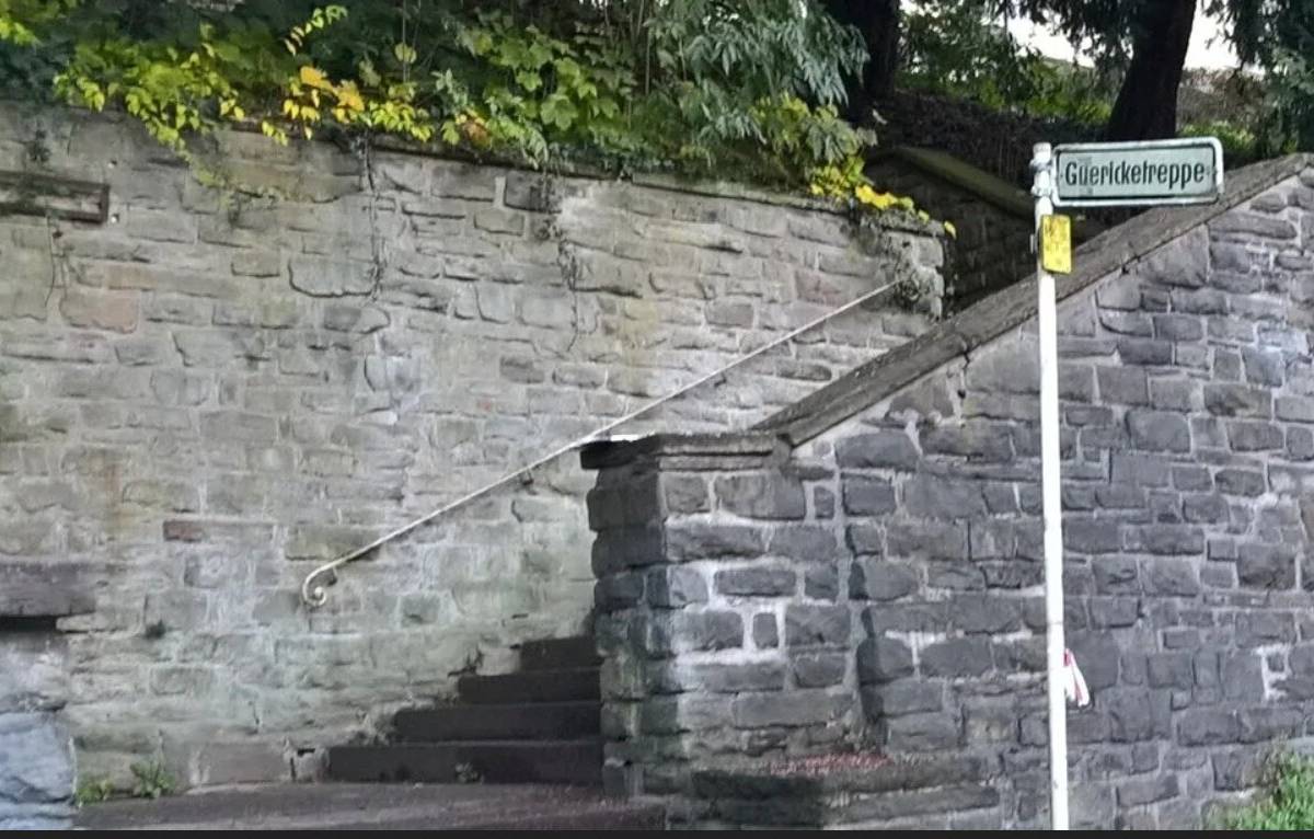 Die historische Guericketreppe wird behutsam erneuert