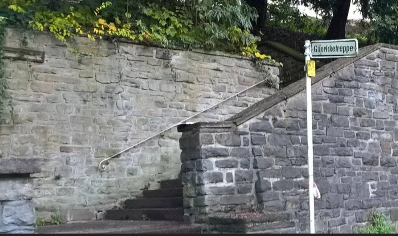 Die historische Guericketreppe wird behutsam erneuert