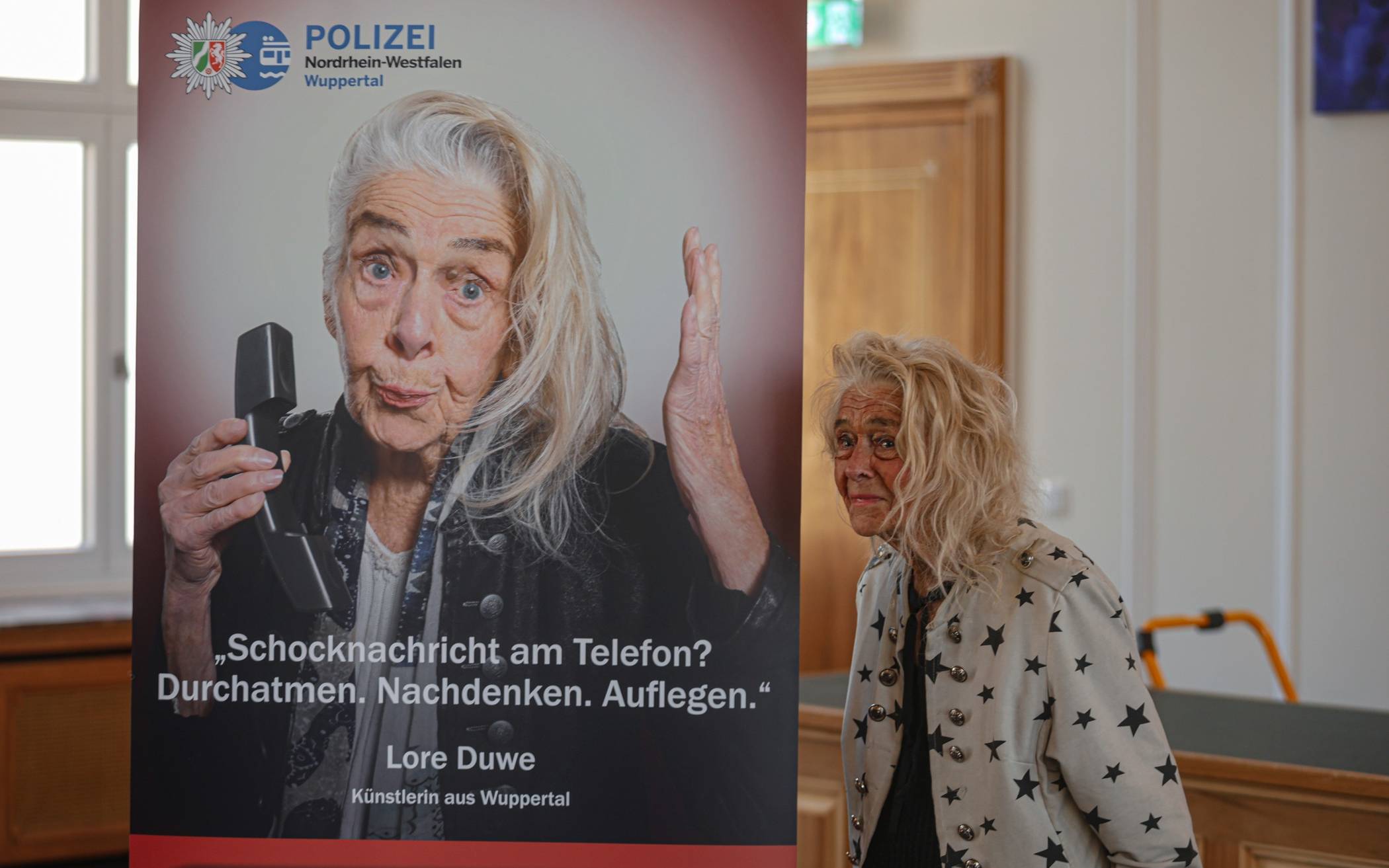 Auch Lore Duwe unterstützt die Präventionskampagne