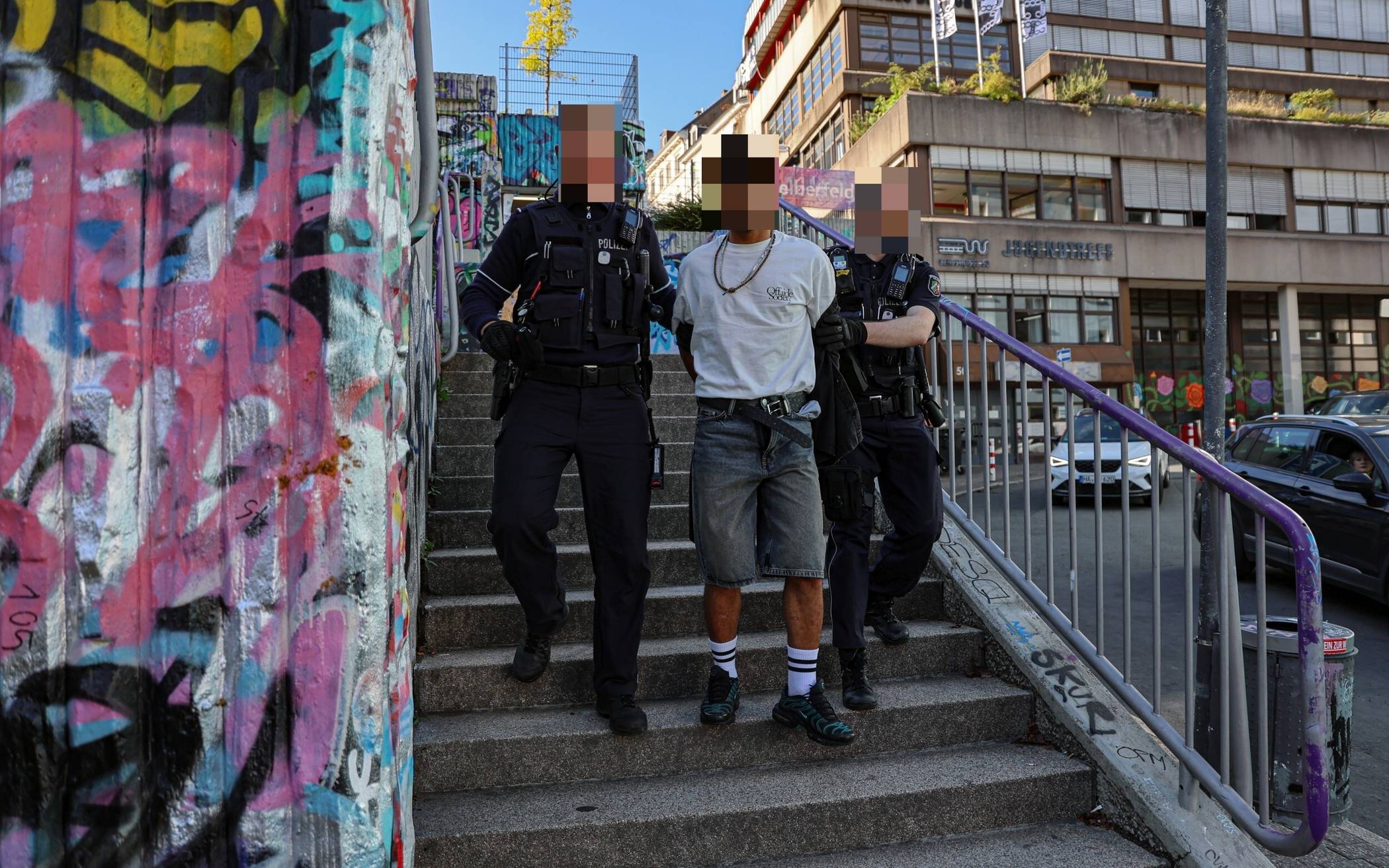 Bilder: Festnahmen in Elberfelder City in Wuppertal