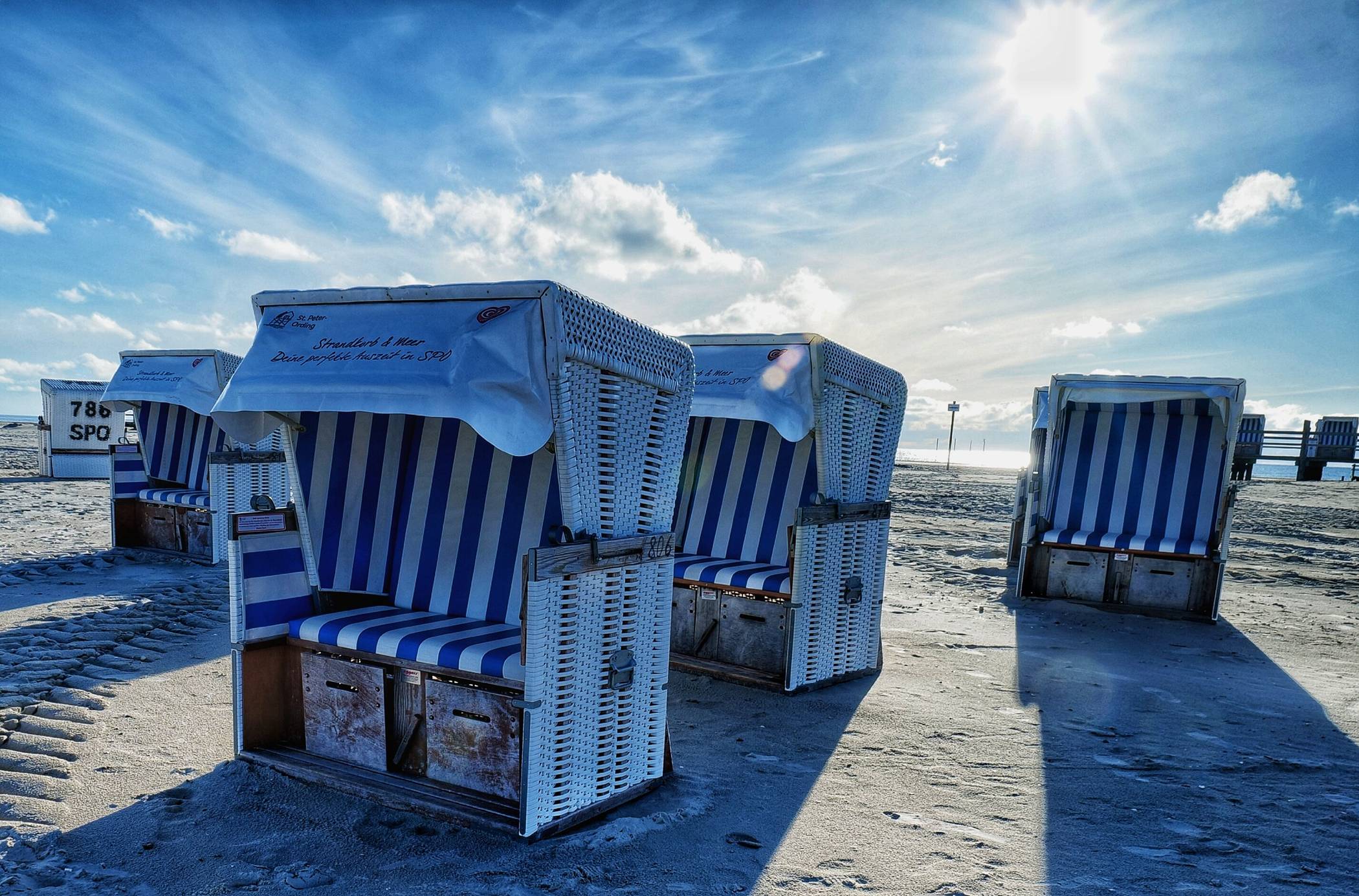 Strandkörbe in St. Peter-Ording.