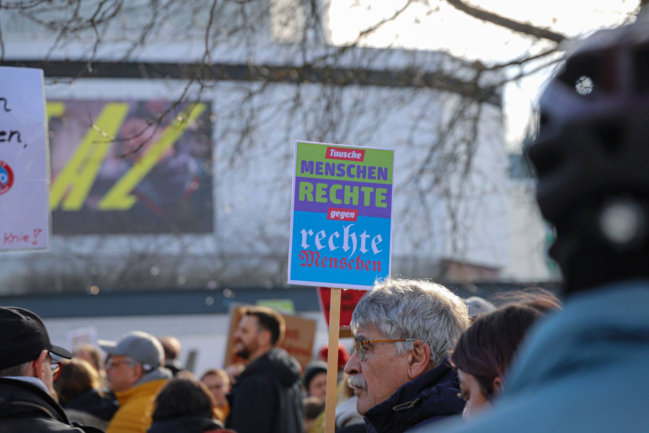  Demo für Demokratie im Januar 2025 in Wuppertal. 