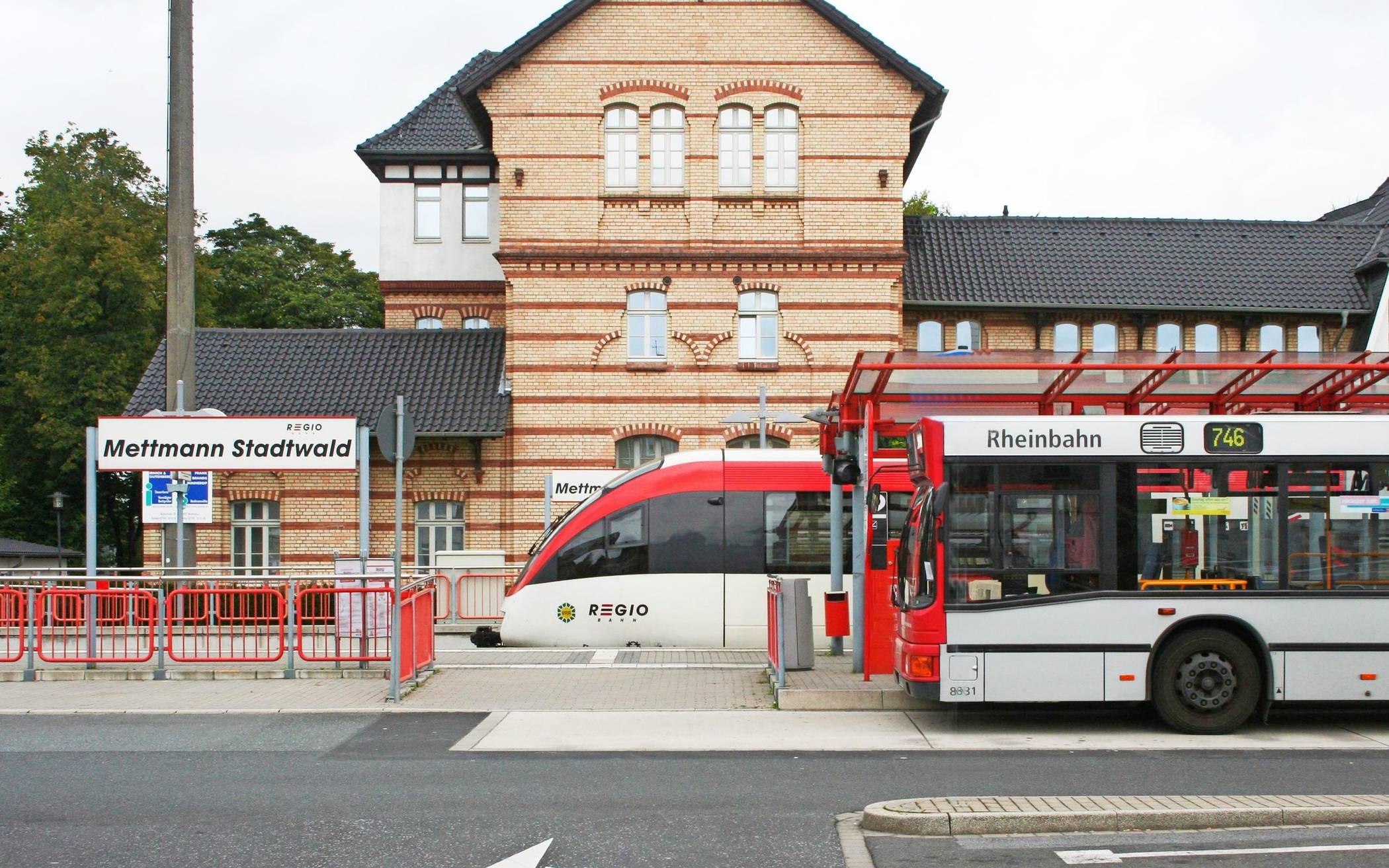  Der Bahnhof „Stadtwald“ in Mettmann. 