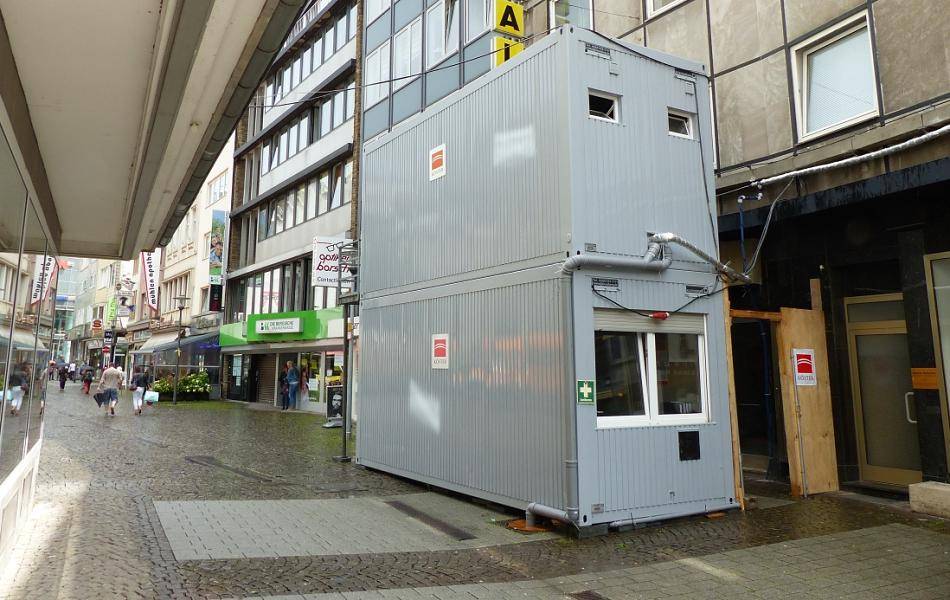  Der (umstrittene) Standort des "Café COSA". 