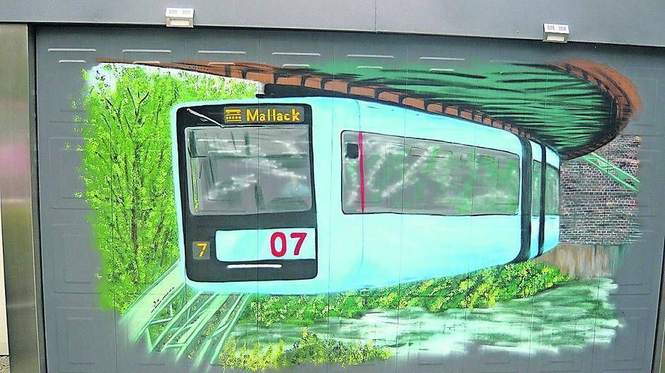 Sogar bis zum Nordpark ...